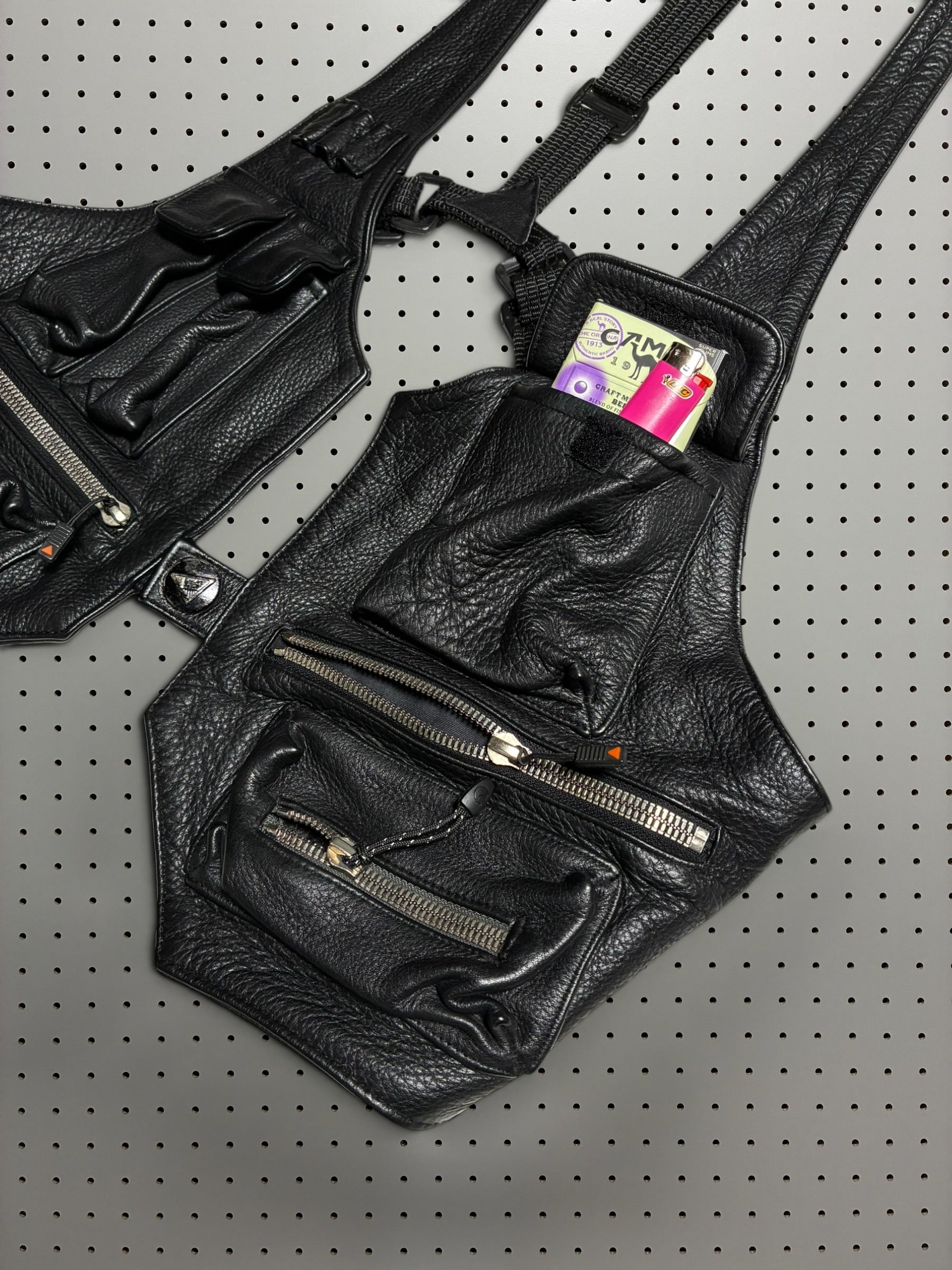 Tactical leather vest