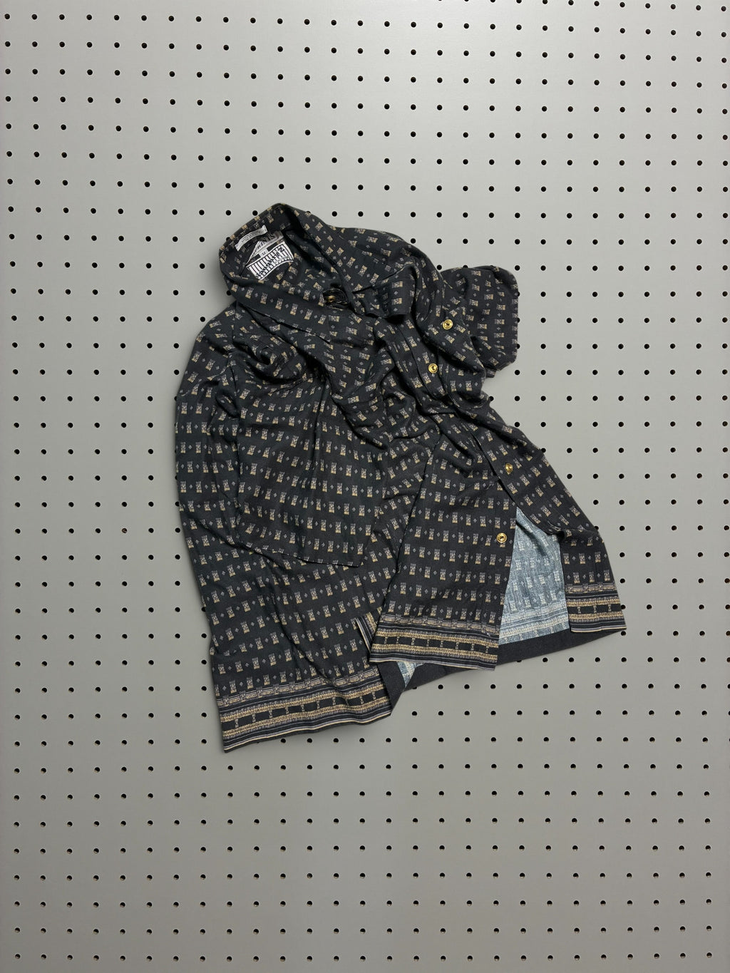 Geometric Opencollar Shirt