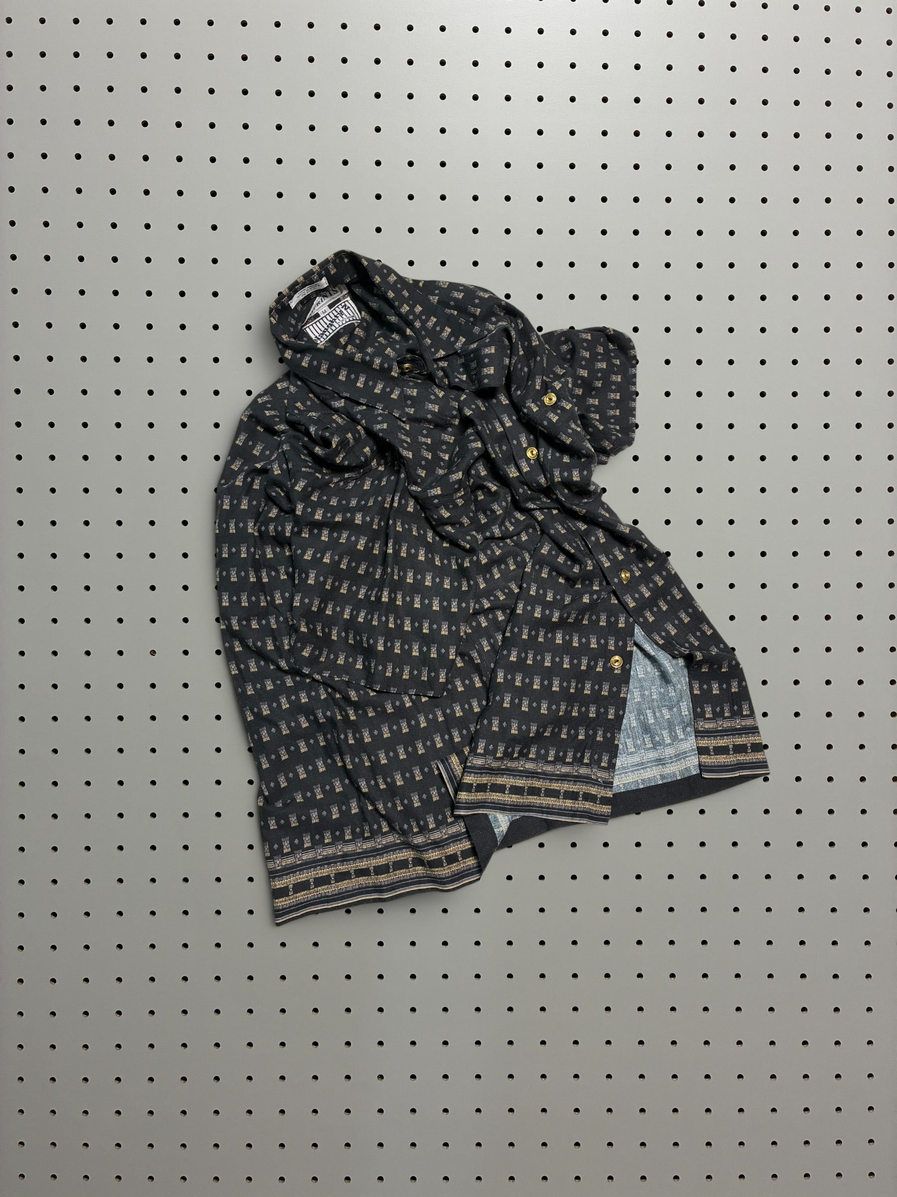 Geometric Opencollar Shirt
