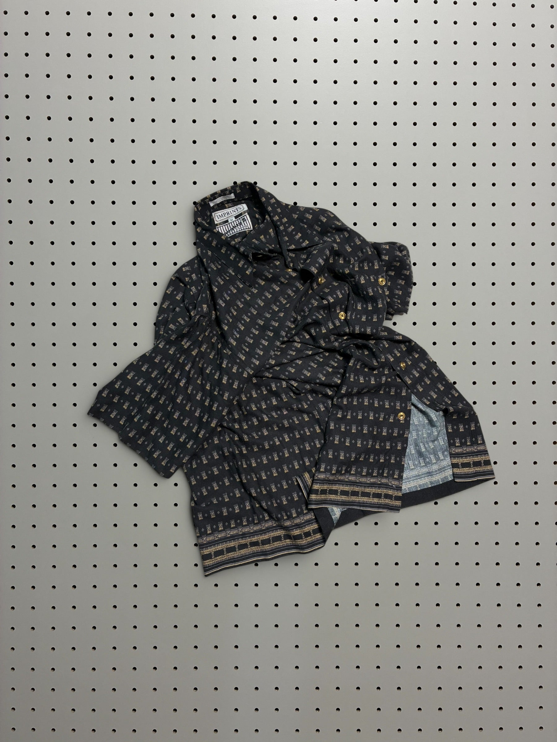 Geometric Opencollar Shirt
